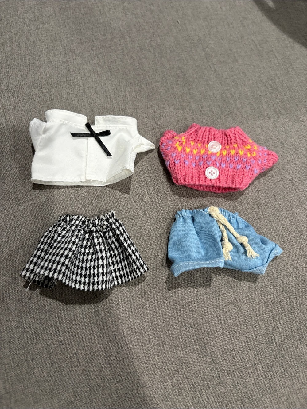 2 Labubu or Small Doll Outfits